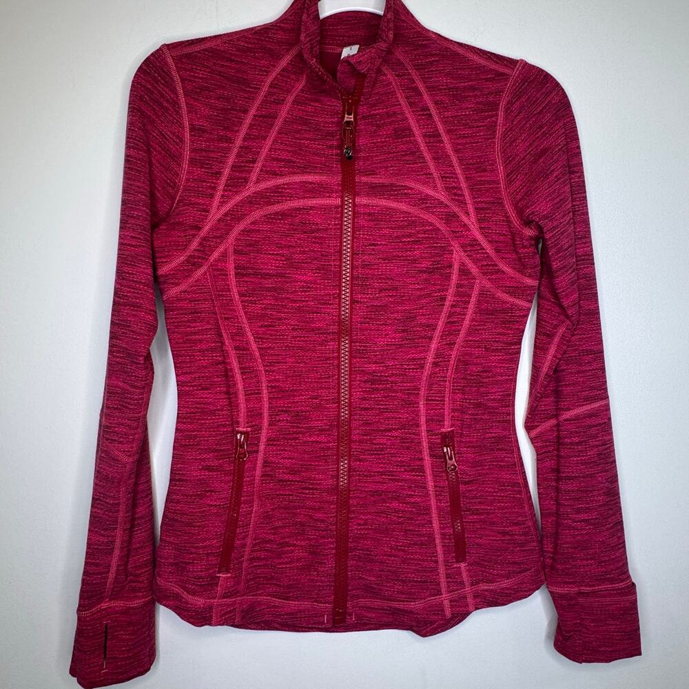 Lululemon Define Jacket 6 Diamond Jacquard Berry Rumble Jewelled Magenta Luon